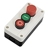 Nc Arrêt d'urgence No Rouge Vert momentané Push Button Switch station 600 V 10 A