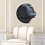 new - DEATH STAR ARTWORK Star Wars Creative Wall Stickers Vinyl Decal Sticker Removable Wall Decals Home Decor Clone Boys ...