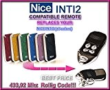 Nice INTI2 Compatible Télécommande, 4 canaux 433,92Mhz rolling code remplacement emetteur de haute qualité pour LE MEILLEUR PRIX!!!
