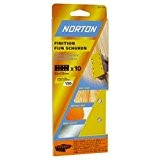 Norton Lot de 10 Patins perfores 8 Trous parallèles 93 x 230 mm Grain 80