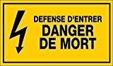 Novap - Panneau - Defense d'entrer danger de mort - 330X200 Mm Rigide