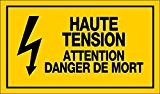 Novap - Panneau - Haute tension attention danger de mort - 330X200 Mm Rigide