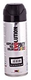 Novasol Spray C905MA5 Pinty Plus Evolution Lot de 6 Aérosols Peinture Acrylique Mat/Noir Foncé Mat Ral 9005 400 ml