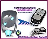 NOVOFERM MTR43-2 Compatible Télécommande, 4 canaux 433,92Mhz rolling code remplacement emetteur de haute qualité pour LE MEILLEUR PRIX!!!