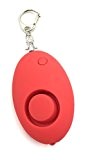 ocona© Mini alarme personnelle d‘urgence pour votre sécurité avec la lampe LED intégrée, alternative au spray au poivre, portable, rouge
