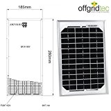 Offgridtec Panneau solaire Module solaire, 5 W, 12 V monochristallin., 002960