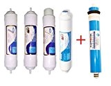 Offre membrane + 4 filtres pour osmoseur inverse compatible Genius Compact