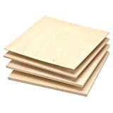 One sheet of Baltic Birch Plywood, 6mm - 1/4 x 12 x 12 by Woodcraft Woodshop