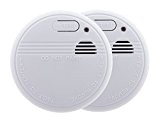 Otio - Lot de 2 détecteurs de fumée Otio NF & EN14604- Garantie 5 et livré avec pile et accessoires