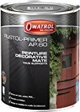 Owatrol Primer AP.60 Primaire et finition décorative mate 1 L Noir