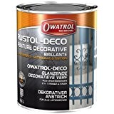 Owatrol Rustol-Deco Peinture décorative brillante 2,5 L Blanc