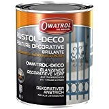 Owatrol Rustol-Deco Peinture décorative brillante 2,5 L Gris