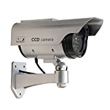 Oxid7 Lot de 4 ® Caméra factice Faux de surveillance CCD avec LED solaire factice Camera Caméra de sécurité – Imperméable
