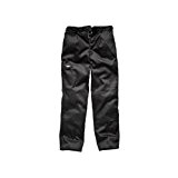 Pantalon de travail Dickies Redhawk pour homme, coupe régulière (Taille 107cm) (Noir)