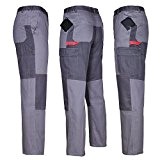 Pantalons De Travail Multifonction Pantalon À Pinces 100% Coton 270g Qualité - gris, 46.0