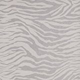 Papier peint design Zèbre gris clair Couleur Blanc/Argenté Matière Papier
