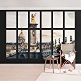 Papier peint intissé Premium - Window Pont Alexandre Paris - Mural Large papier peint photo intissé tableau mural photo 3D ...