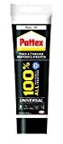 Pattex 1867517 100% Universal Colle sans solvant formule blanche Tube de 125 g