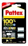 Pattex 1875423 100% Pâte à réparer 2 x 5 g