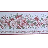 Peint Brancaccio – Bords en Papier pour parato avec dessin floral Par Les couleurs rouge, rose et vert Bouquet 7280
