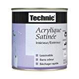 Peinture Acrylique satiné - Blanc - 0.5 L - TECHNIC