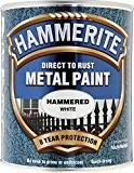 Peinture Hammerite de métal martelé 750ml Blanc