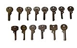 Picklock24 Kit de clés de frappe (bump keys, 14 pièces)