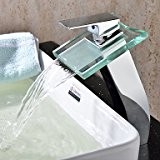 Piteng™ robinet cascade salle de bains évier avec bec verseur en verre robinet (hauteur)