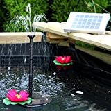 PK Green Fontaine solaire - Pompe à eau solaire pour bassin ou jardin - Hauteur du jet 50 cm