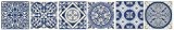 Plage 260538 Smooth – Tiles Stickers pour carrelage Ciment carrelage ciel bleu – Azulejos 6 Archet, vinyle, bleu, 15 x 0,1 x 15 cm