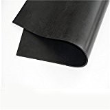 Plaque de plaque en caoutchouc de silicone 20 "X20" High Temp Commercial Grade Black 1.5mm