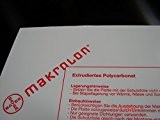 Plaque polycarbonate de 1,0 mm Makrolon Tableau Transparent Format 1250 x 680 mm/Incolore