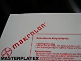 Plaque polycarbonate de 1,0 mm Makrolon Tableau Transparent Format 2050 x 1250 mm/Incolore