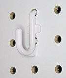 PLASTIC J Hook Style Peg Board Hook Kit Garage Tool Storage Pegboard 50 pieces (PEGBOARD NOT INCLUDED) by JSP Manufacturing