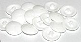 Plastic WHITE Press-Fit Pozi Screw Head Covers Caps, pack of 50 by Celtic Woods