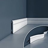 Plinthe flexible Profil de décoration Orac Decor SX105F LUXXUS Protection de câble antichoc Moulure | 2 m