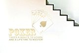 Poker Takes A Minute To Learn And A Lifetime To Master Stickers Muraux Vinyle Décor Pochoirs Murals - Moyen (Hauteur ...