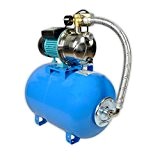 Pompe d'arrosage POMPE DE JARDIN pour puits1100 W 60l/min avec ballon surpresseur 50l