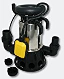 Pompe pour eaux sales Pompe immergée - Acier inoxydable 11.000 l/h / 650 Watt / Graviers 35 mm