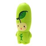 Portable Motif Petite Pomme Cartoon Batterie Fan Vert