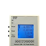PortaPow - Premium Multimètre USB + DC Chargeur Testeur / Voltmètre / Ampèremètre