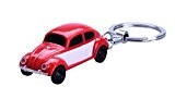 Porte-clés avec lampe de poche LED En forme de voiture Coccinelle Volkswagen Rouge 02