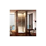 Porte de douche hauteur 185 cm - largeur réglable 72-76 cm Transparent