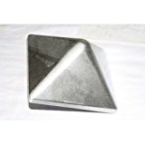 Poteau Aluminium 78 x 78 mm, Pyramide, avec axe, capuchon pour poteau 70 x 70 mm verrou de jardin monde Berger