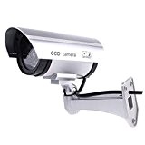 Premium Faux/Modèle Caméra De Sécurité CCTV Avec Voyant Clignotant - Intérieur Extérieur - Argent [version:x6.6] by DELIAWINTERFEL