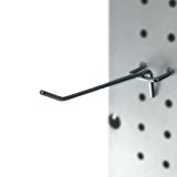 Presa CP40002-25PK Metal Peg Board Shelving Hooks, 4-Inch, by Presa