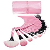 Professional Makeup Brush Set| Pro Cosmetic-32pc Studio Pro Makeup Make Up Cosmetic Brush Set Kit w/ Leather Case - For ...