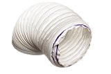 PVC 6 m (plastique Flexible Blanc conduit, le condenseur de Ventilation pour sèche-linge Tuyau de Ventilation pour hotte de 152 ...