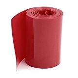 PVC thermo-retractable - TOOGOO(R) 2M 50mm Largeur PVC thermoretractable Tube Rouge pour 2 x 18650 Batterie