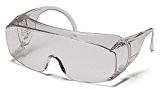 Pyramex Safety Solo S510S Paire de lunettes de protection avec large protection latérale, vue panoramique Transparent